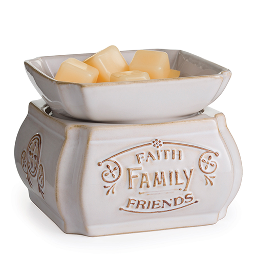 CANDLE WARMERS® FAITH FAMILY FRIENDS 2 in1 Classic Duftlampe creme elektrisch