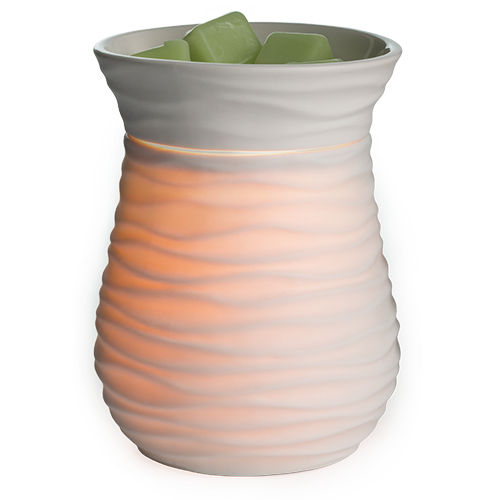CANDLE WARMERS® HARMONY Duftlampe elektrisch matt weiß aus Bisquit Porzellan