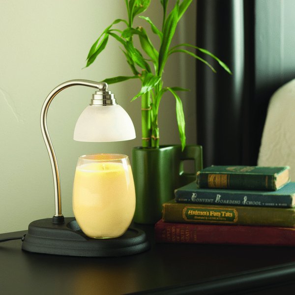 CANDLE WARMERS® AURORA Lampe für Duftkerzen pewter