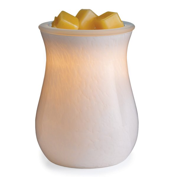 CANDLE WARMERS® MOONSTONE Duftlampe elektrisch weiß aus Glas