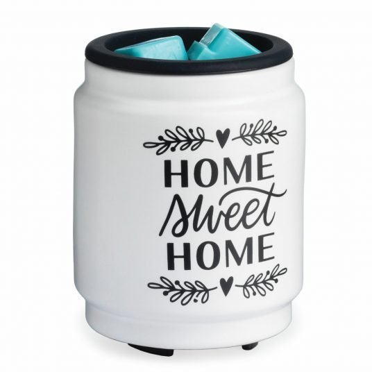 CANDLE WARMERS® Flip Dish Duftlampe elektrisch aus Keramik HOME SWEET HOME