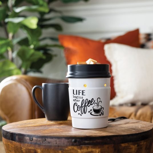 CANDLE WARMERS® COFFEE HOUSE Duftlampe elektrisch weiß aus Keramik