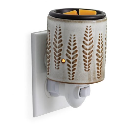 CANDLE WARMERS® Flip Dish Duftlampe WHEAT & IVORY für die Steckdose elektrisch