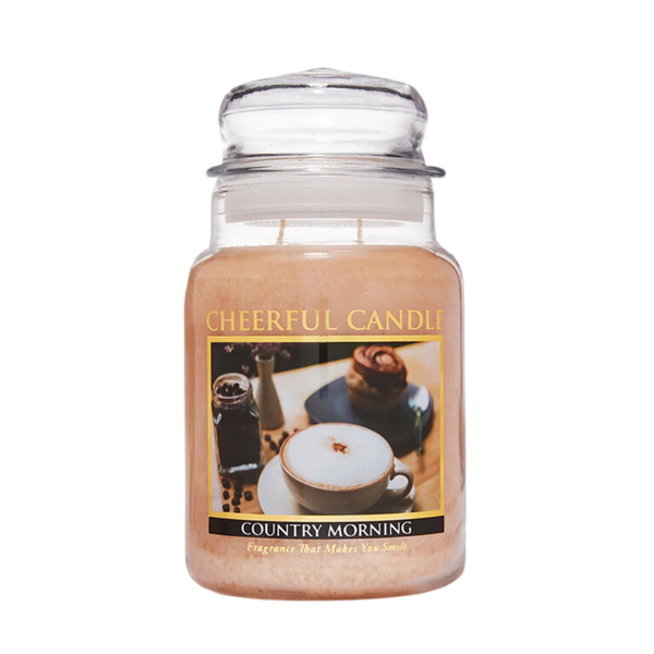 CHEERFUL CANDLE 2 Docht Duftkerze COUNTRY MORNING 680g